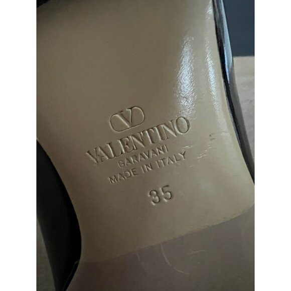 Valentino Garavani black Patent leather Rockstud Ballet Flats size 35 - Picture 7 of 11